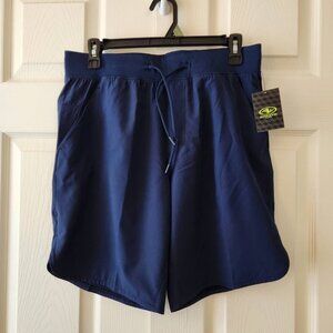 Athletic Works 9" Woven Shorts Blue Cove Size S, Athletic Shorts